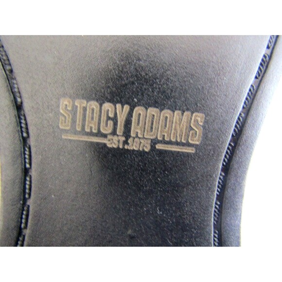 STACY ADAMS Loafers Sultan Black Velour Slip-on Shoes NWOB Mens Size 8M - Picture 9 of 10